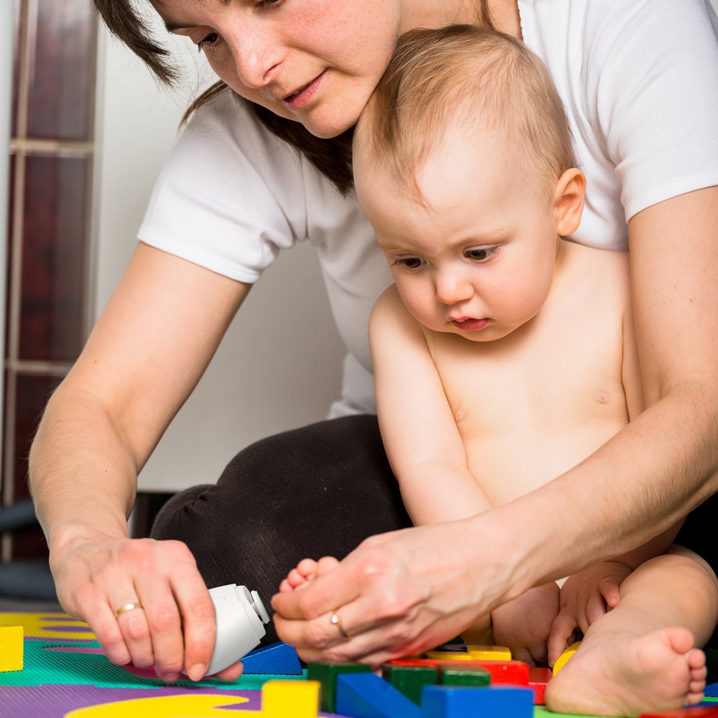 Baby Electric Nail Trimmer with LED Light, Adjustable Speed, Rechargeable Mini Baby Nail File, Baby Nail Clippers Safe for 3+ Months Old Babies (White)