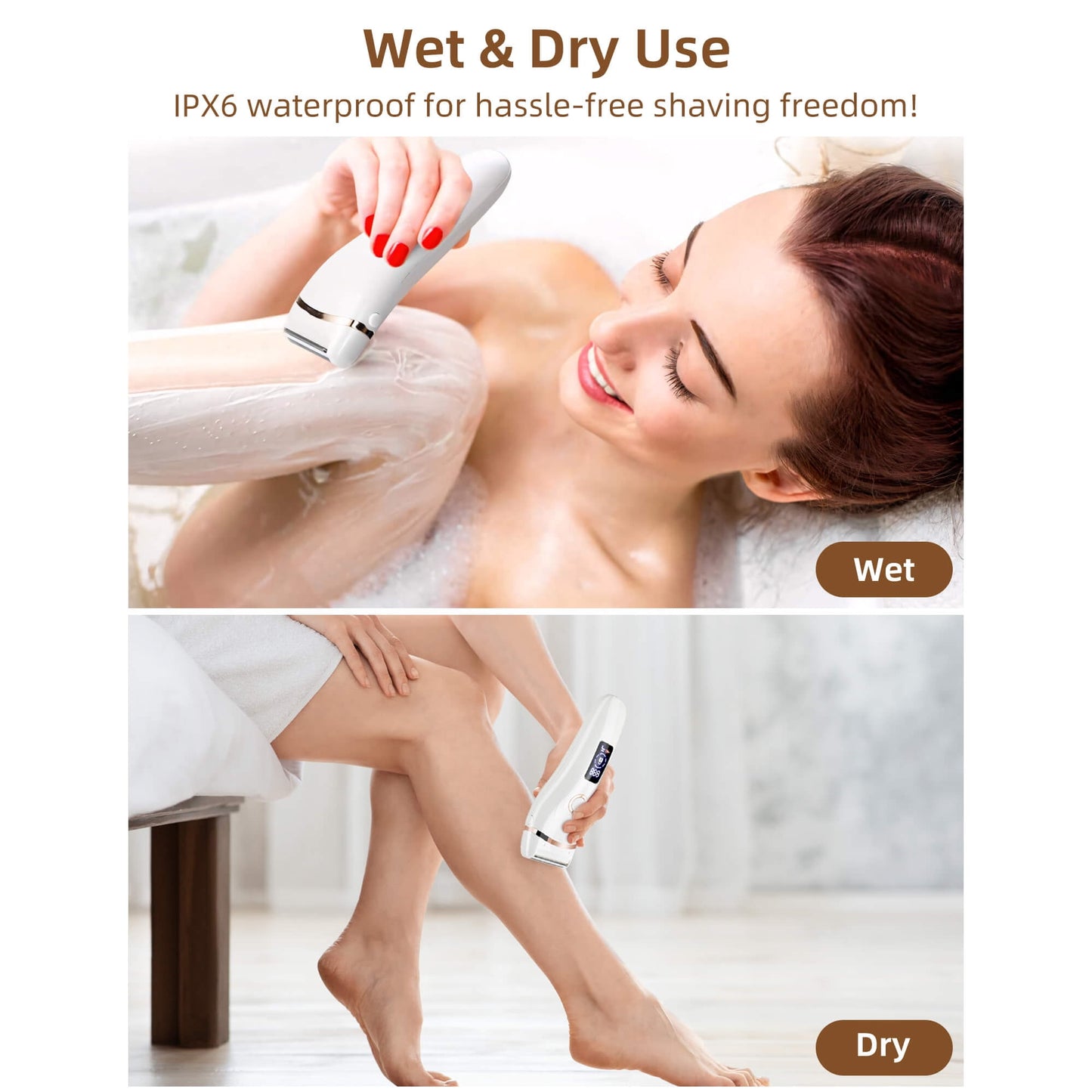 Sentryse Electric Razor for Women, 3 in 1 Lady Electric Shaver Body Hair Remover, Portable Bikini Trimmer for Leg Arm Armpit Underarms