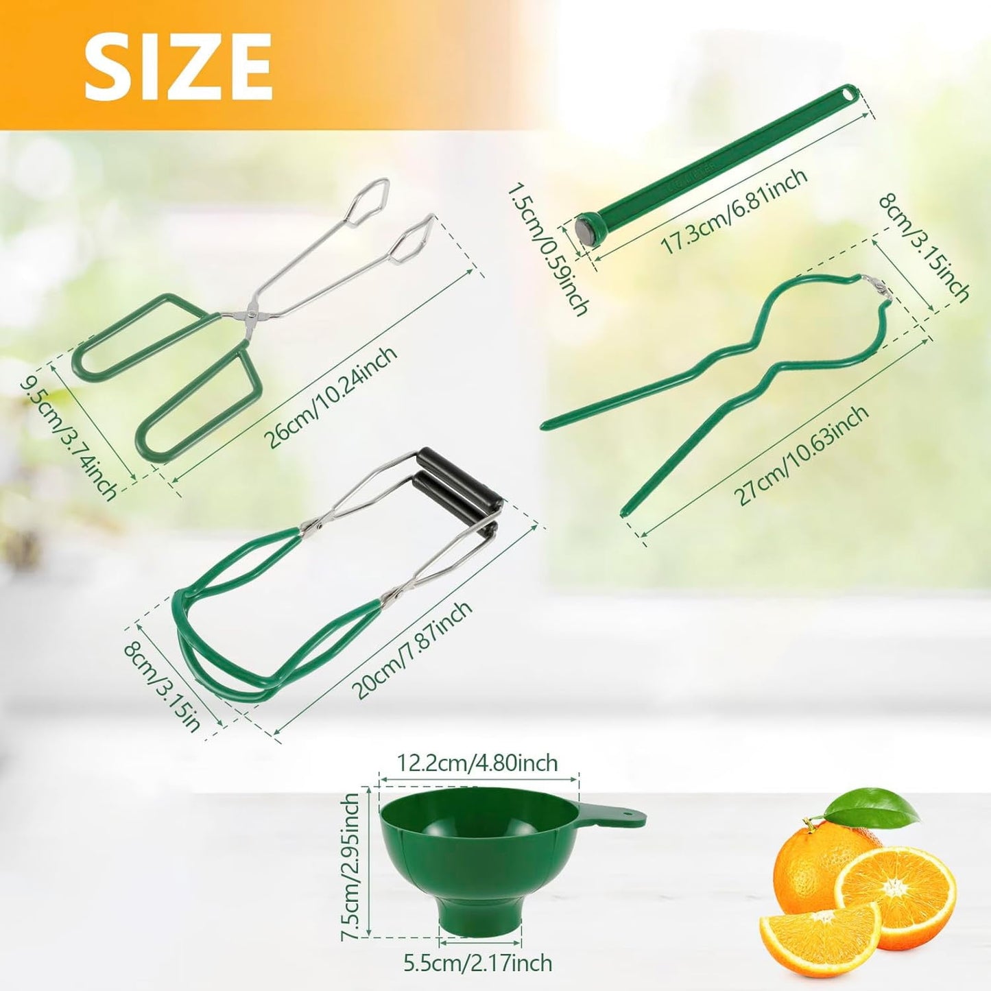 Sentryse Canning Kit, 5 Piece Canning Supplies Starter Kit, Stainless Steel Canning Set for Beginner