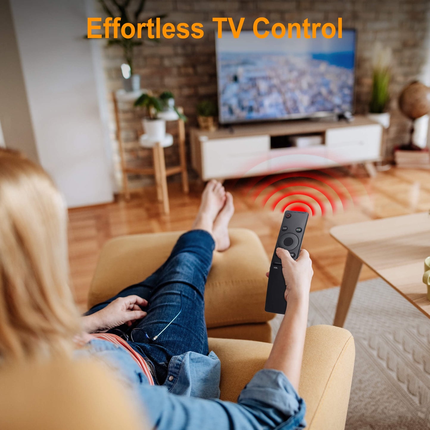 Universal TV Remote for Samsung, Replacement Remote Control for Samsung Smart-TV LCD LED, 1 Pack