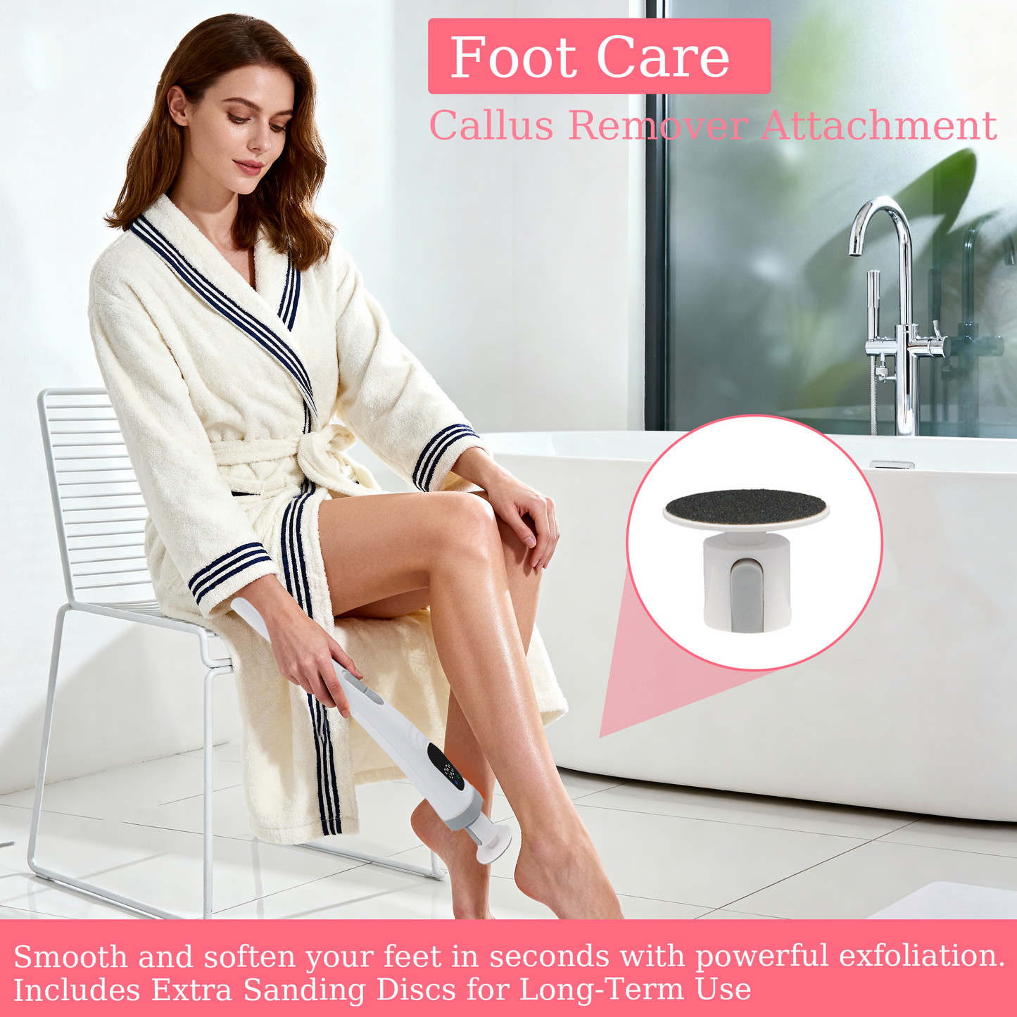 Sentryse Electric Back Scrubber for Shower, 3 in 1 Body Scrubber Loofah & African Net Sponge & Callus Remover, Long Handle & Waterproof Body Brush for Cleansing, Exfoliating