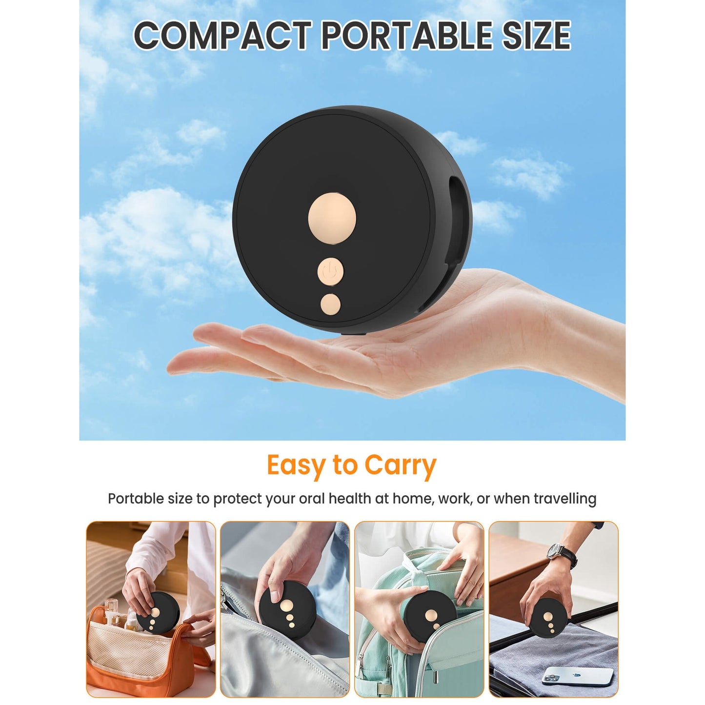 Sentryse Toothbrush Holder, Electric UV Toothbrush Cleaner, 2 Cups Tooth Brush Holder Wall Mounted Bathroom Decor, Black