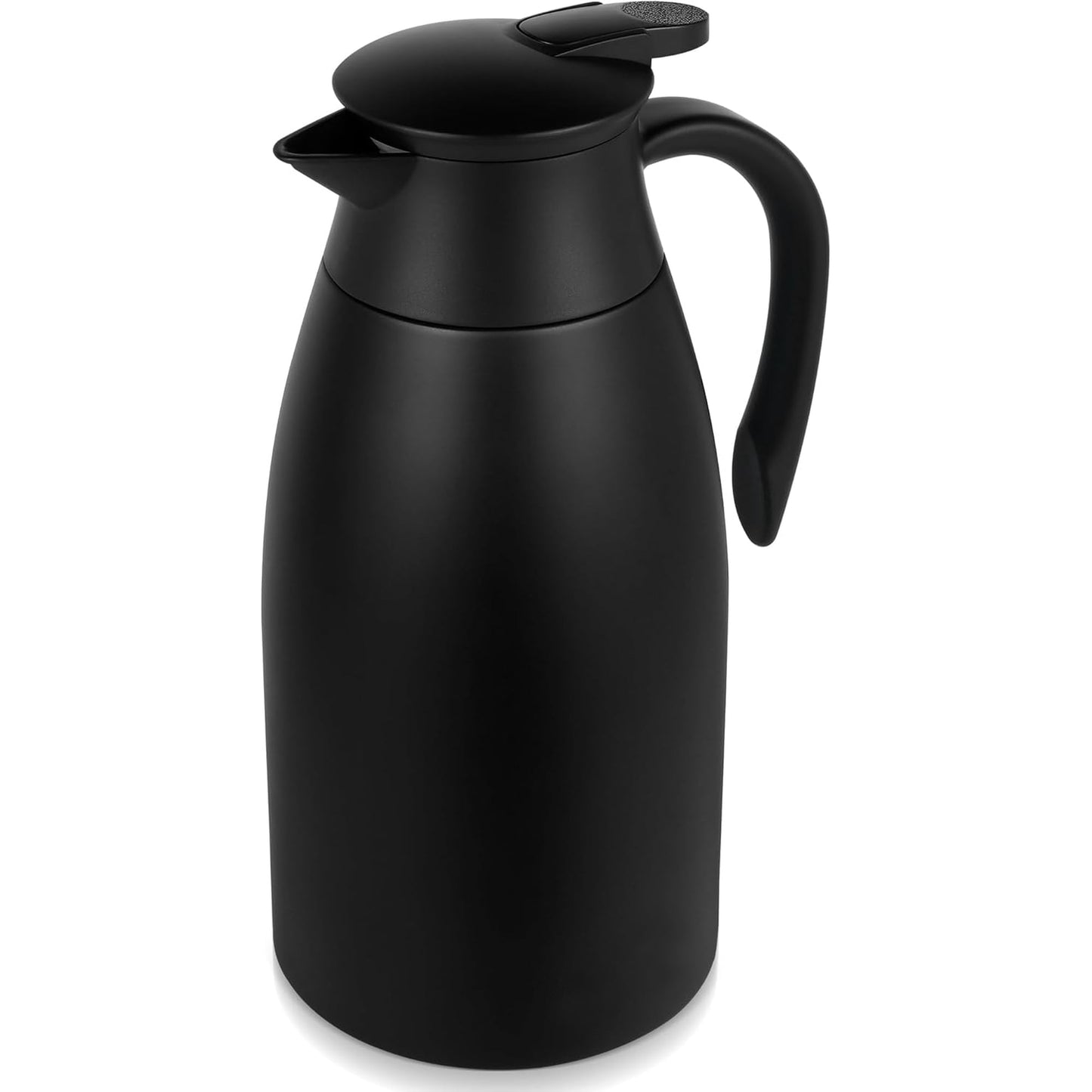 68oz Thermal Coffee Carafe, Stainless Steel Vacuum Insulated Coffee Thermos for Hot and Cold Beverage (Black)