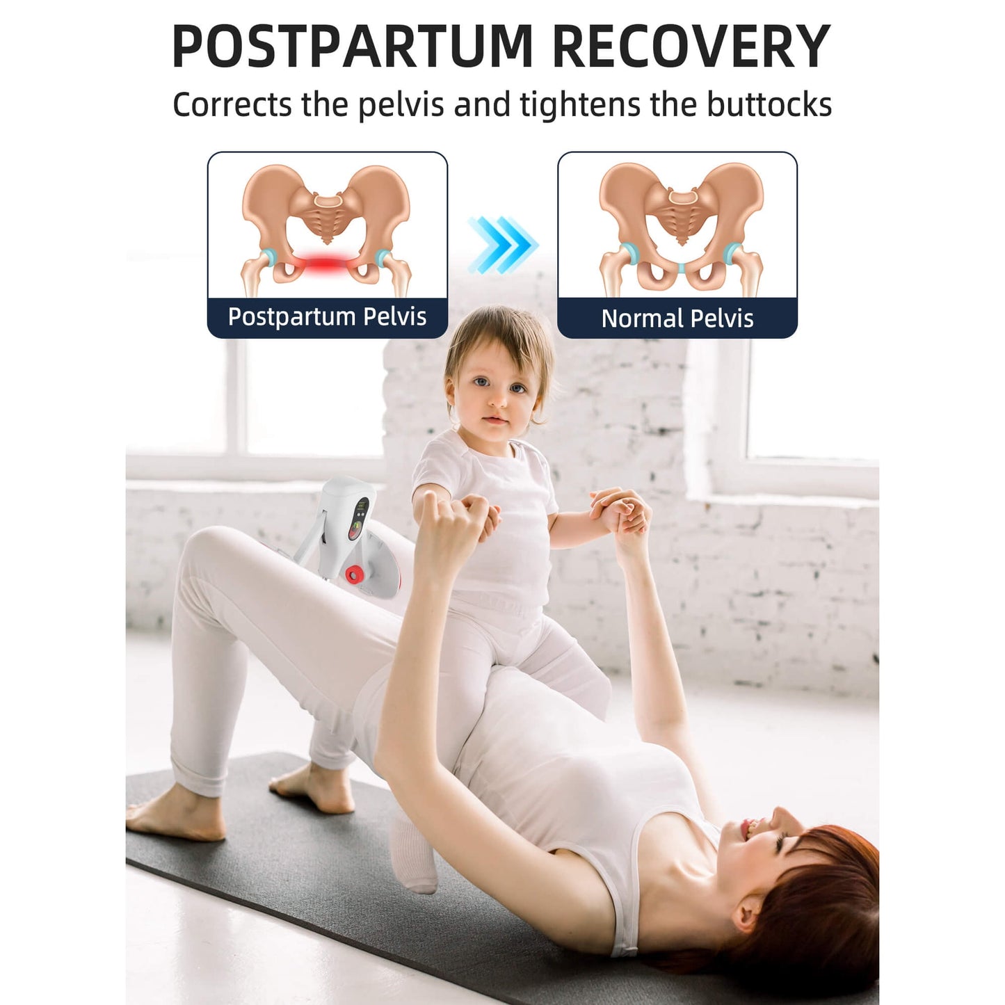 Tidymend Thigh Master 0-77 lbs Adjustable Resistance, Kegel Exerciser Pelvic Floor Muscle with Fixed Leg Straps, Inner Thigh Exerciser for Women Men, Gray