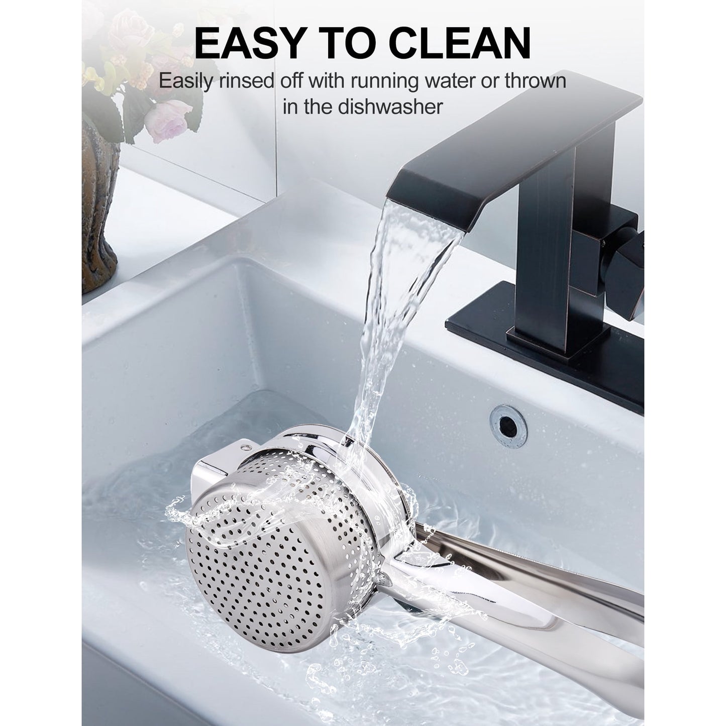 Sentryse Potato Ricer, Stainless Steel Potato Masher, Fruit and Vegetables Press Kitchen Tool, 15oz