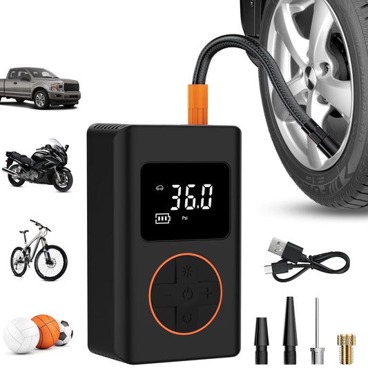 Cordless Tire Inflator Portable 150 Psi Air Compressor Tire Pumps for Car, Bicycle