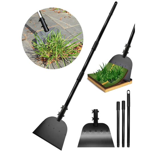Sentryse Garden Flat Shovel, 54" Garden Cleaning Shovel, Heavy Duty Manual Weeder Metal Floor Scraper Garden Tool for Lawn Edging, Digging, Weeding, Scraping, Ice Remove