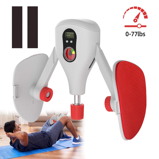 Tidymend Thigh Master 0-77 lbs Adjustable Resistance, Kegel Exerciser Pelvic Floor Muscle with Fixed Leg Straps, Inner Thigh Exerciser for Women Men, Gray