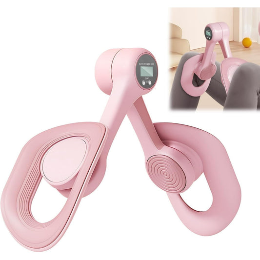 Sentryse Thigh Master, Thigh Trainer Pelvic Floor Exercise Devices with Display Counter, Inner Thigh Exerciser Workout Equipment for Women, Pink