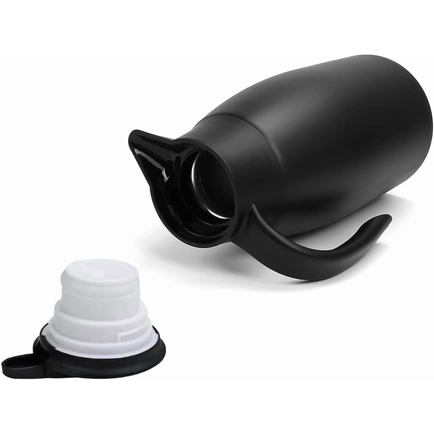 68oz Thermal Coffee Carafe, Stainless Steel Vacuum Insulated Coffee Thermos for Hot and Cold Beverage (Black)