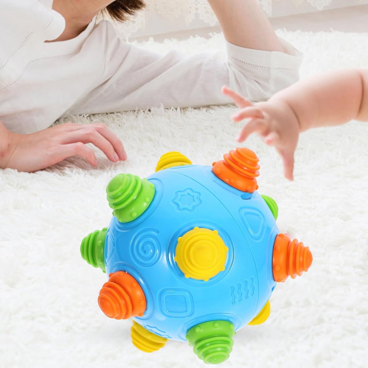 Sentryse Toddlers Baby Music Shake Dancing Ball Toy, Move and Crawl Ball Toys for 3+ Year Old Boys Girls, 1 pack