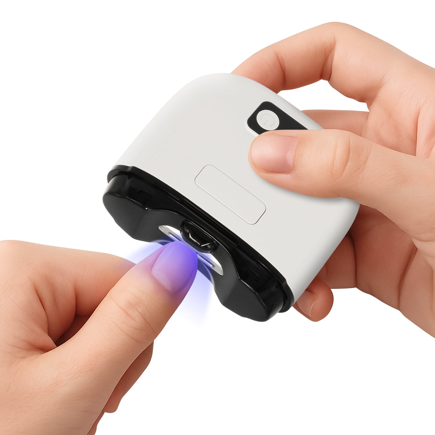 Electric Nail Clipper with Clippings Catcher - 3-Speed Automatic Trimmer, LED Light, Safe for Adults, Kids & Seniors (White)