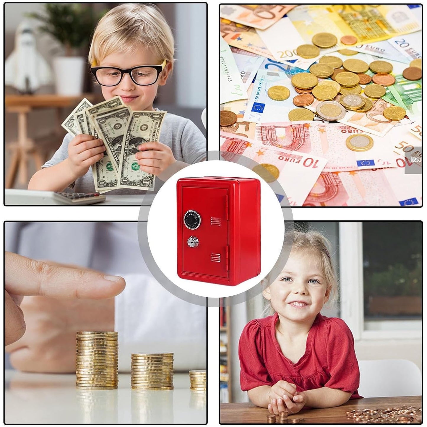Sentryse Piggy Bank for Kids, Money Bank Toys Money Saving Box Gift for Boys Girls Ages 4+ Years