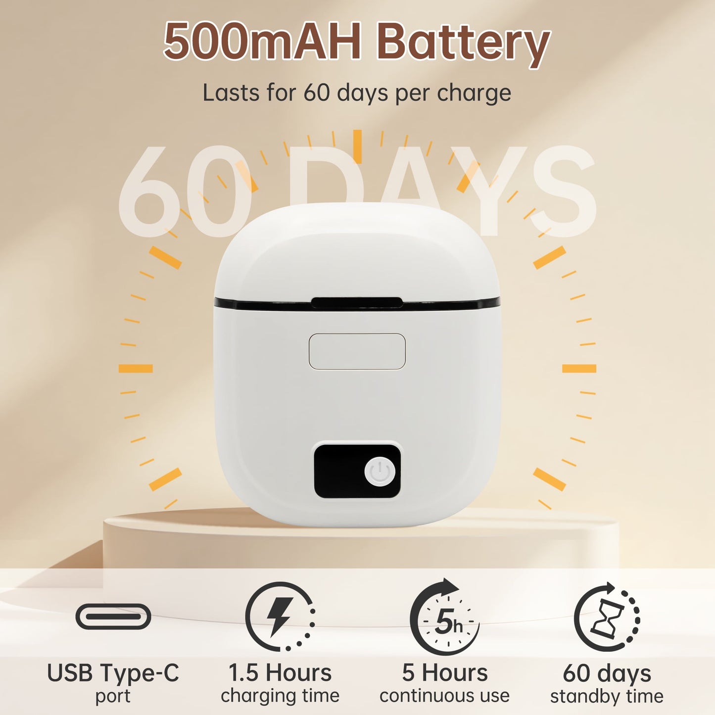 Electric Nail Clipper with Clippings Catcher - 3-Speed Automatic Trimmer, LED Light, Safe for Adults, Kids & Seniors (White)