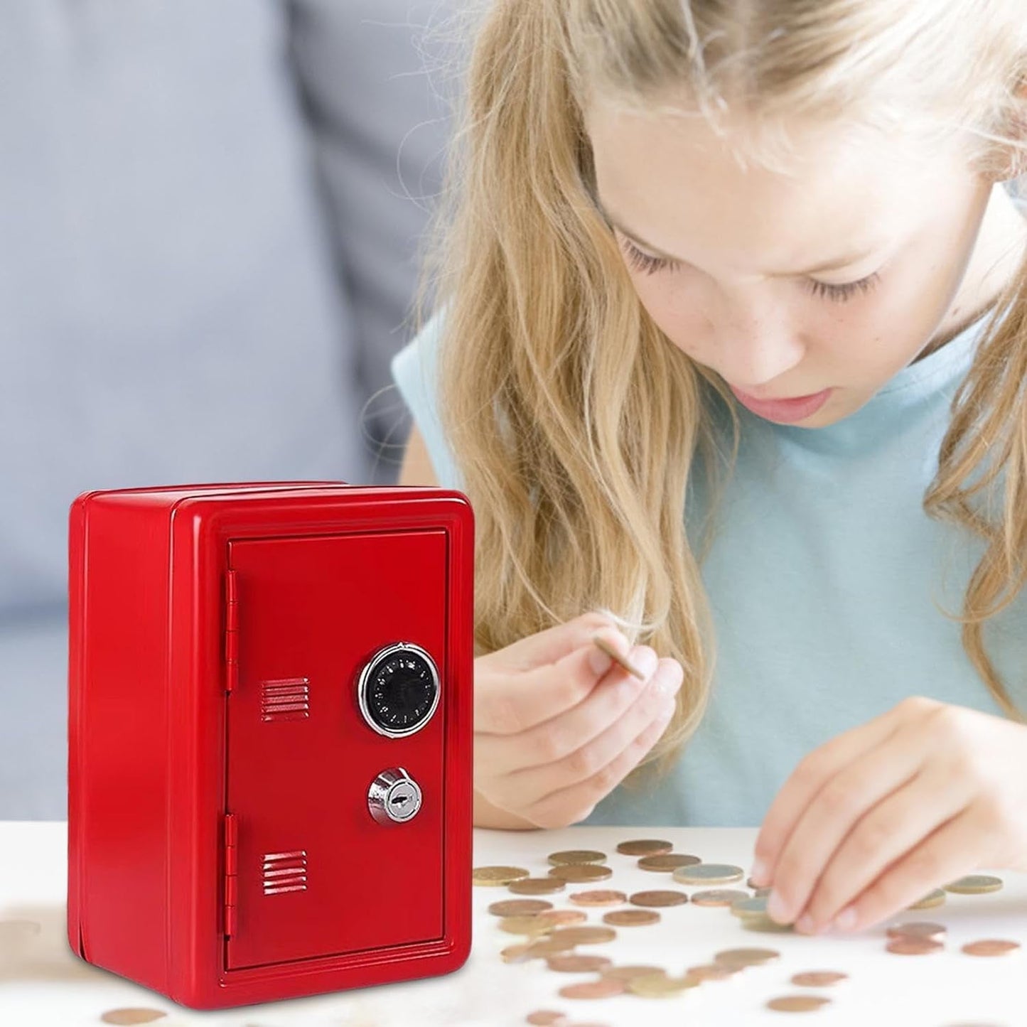 Sentryse Piggy Bank for Kids, Money Bank Toys Money Saving Box Gift for Boys Girls Ages 4+ Years