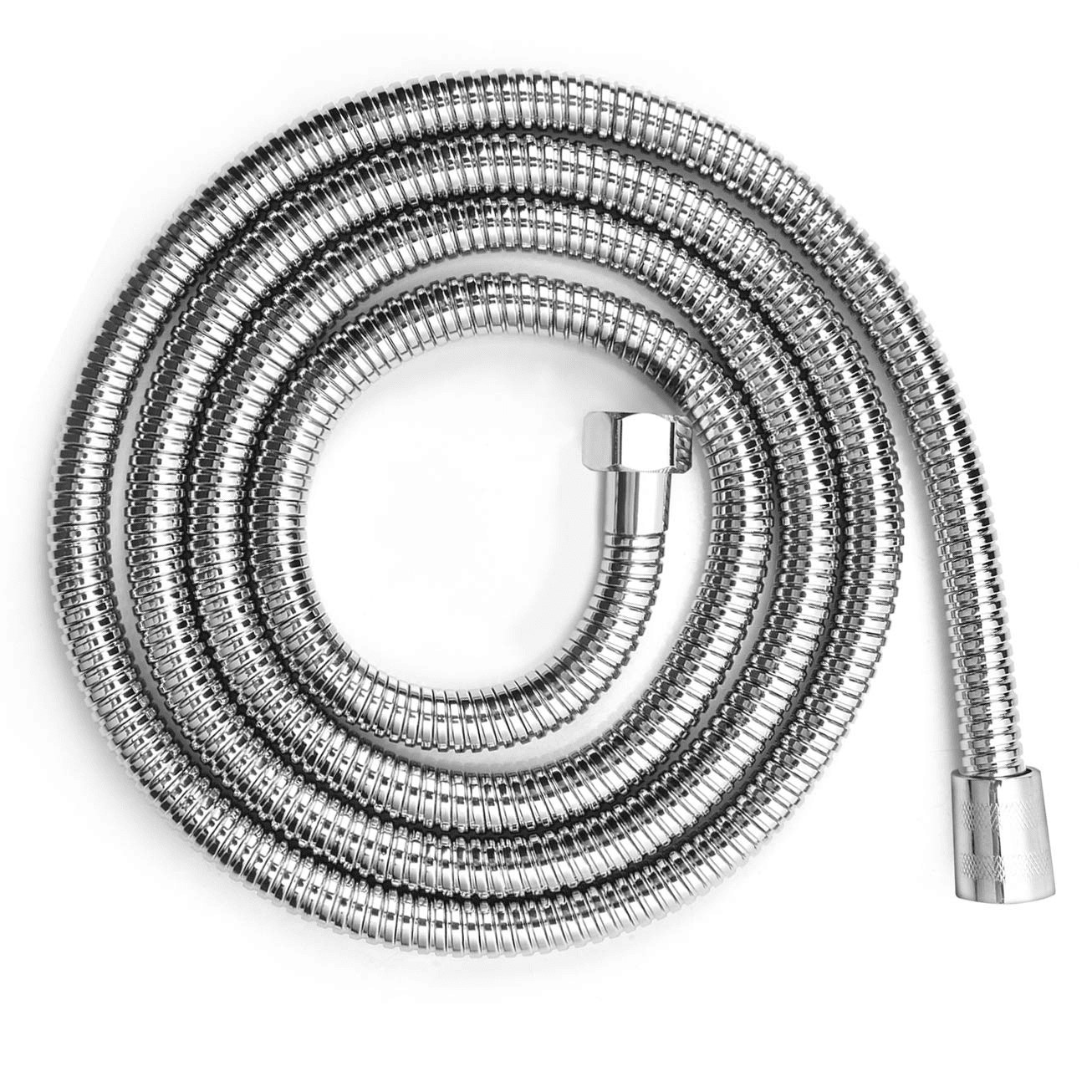Sentryse Shower Hose Extra Long 118", Chrome Handheld Shower Head Hose with Brass Insert and Nut